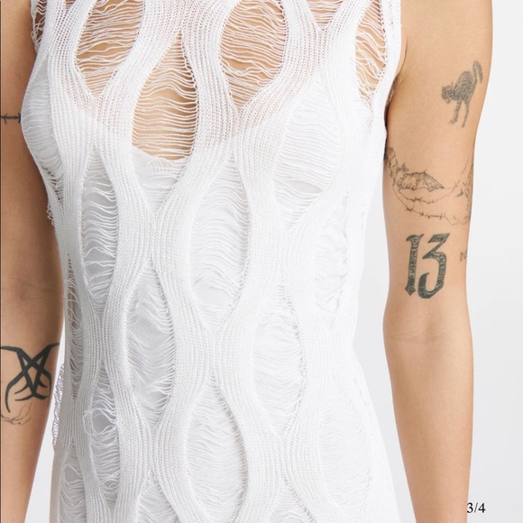 2022 spring Dion Lee NET DISTRESSED MINI Dress - Picture 15 of 16